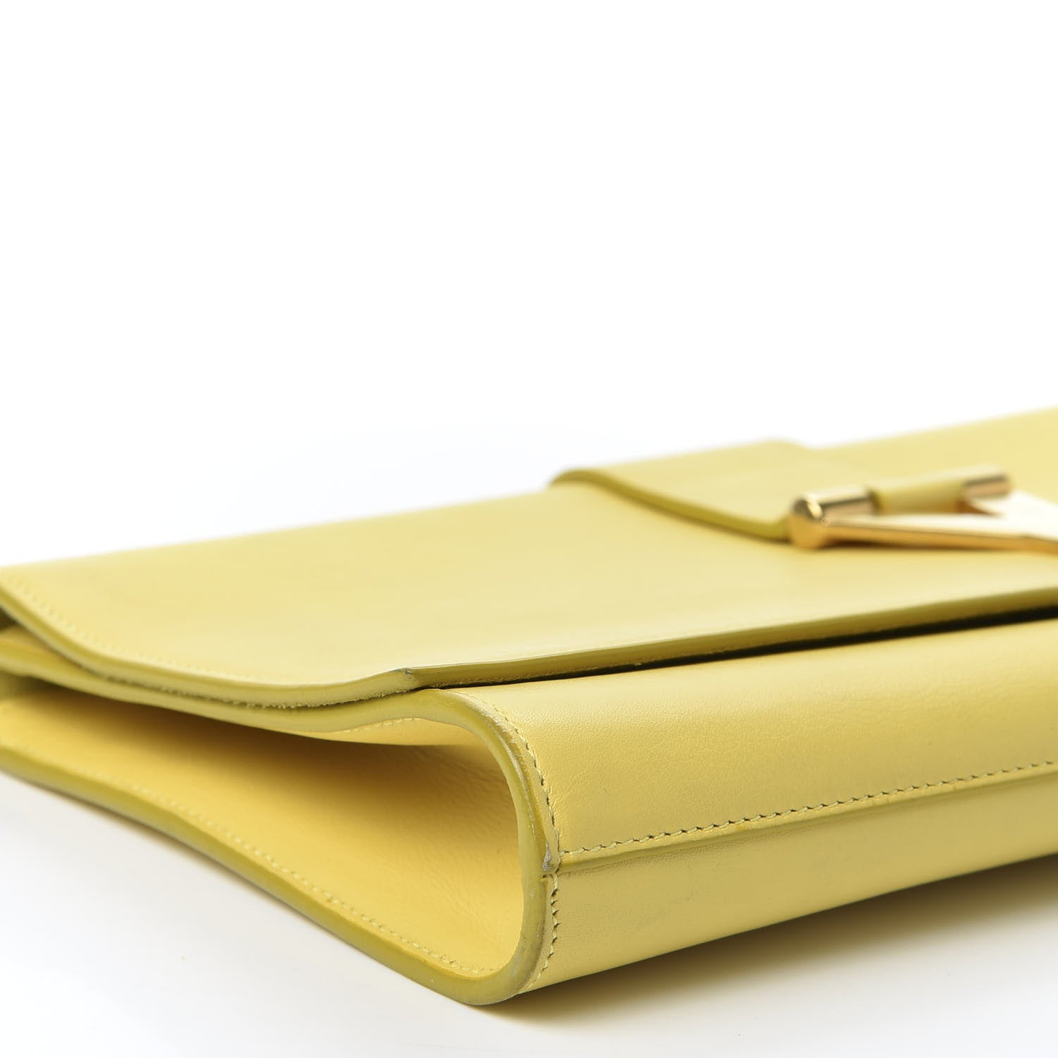 Saint Laurent Calfskin Classic Y Ligne Clutch Soleil 7 of 17