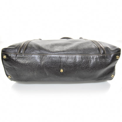 Gucci Leather Britt Tote Dark Brown 4 of 9