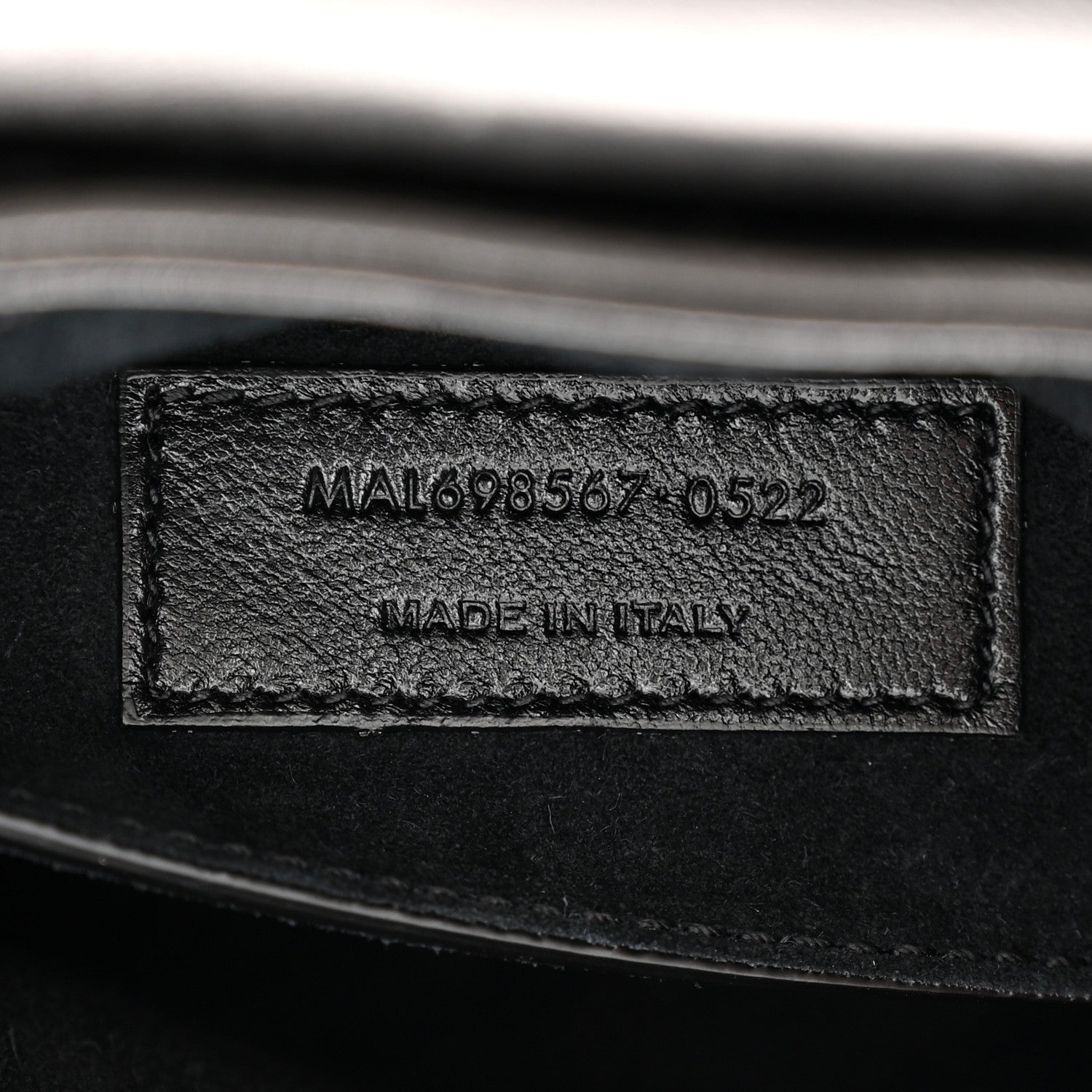 Saint Laurent Lambskin Quilted Le 57 Diamond Shoulder Bag Black 7 of 9