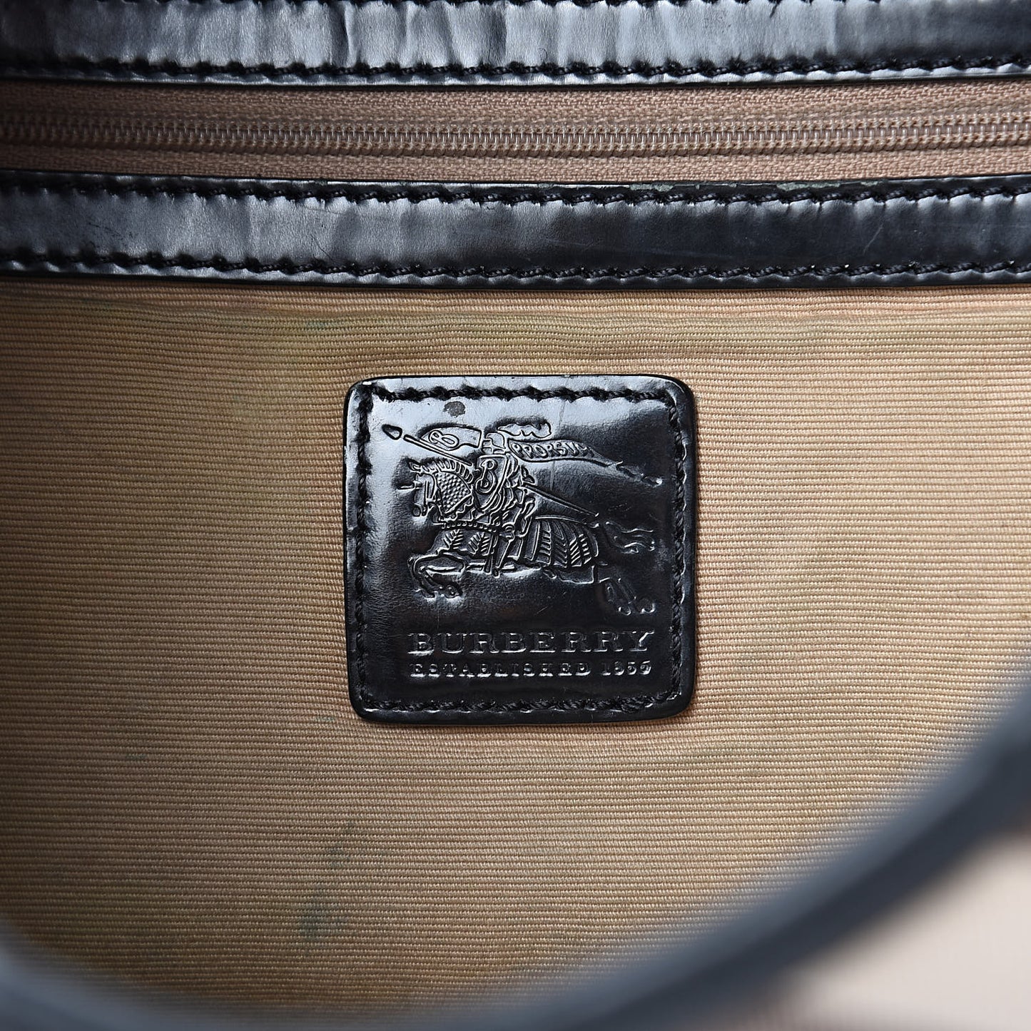 Calfskin Supernova Check Medium Barton Hobo Black