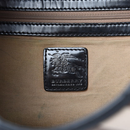 Burberry Calfskin Supernova Check Medium Barton Hobo Black 6 of 22