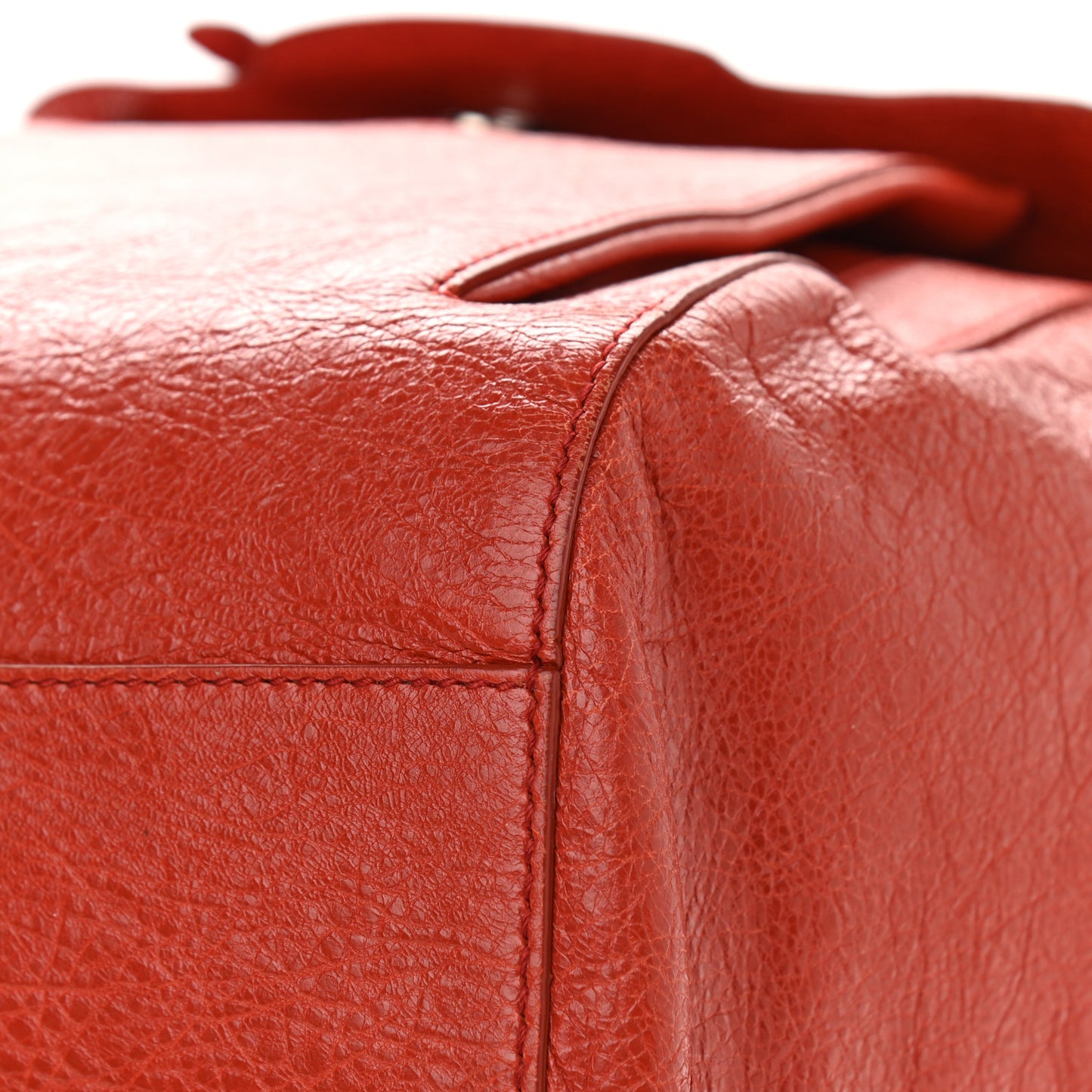 Agneau Giant 12 Hardware Zip Traveler Backpack Rouge Ambre