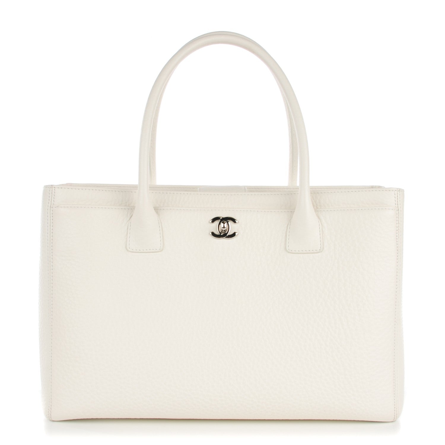 Chanel Deerskin Cerf Executive Shopper Tote White 1 of 7