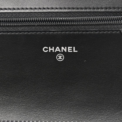Chanel Caviar Quilted Boy Wallet On Chain WOC Black 6 of 12