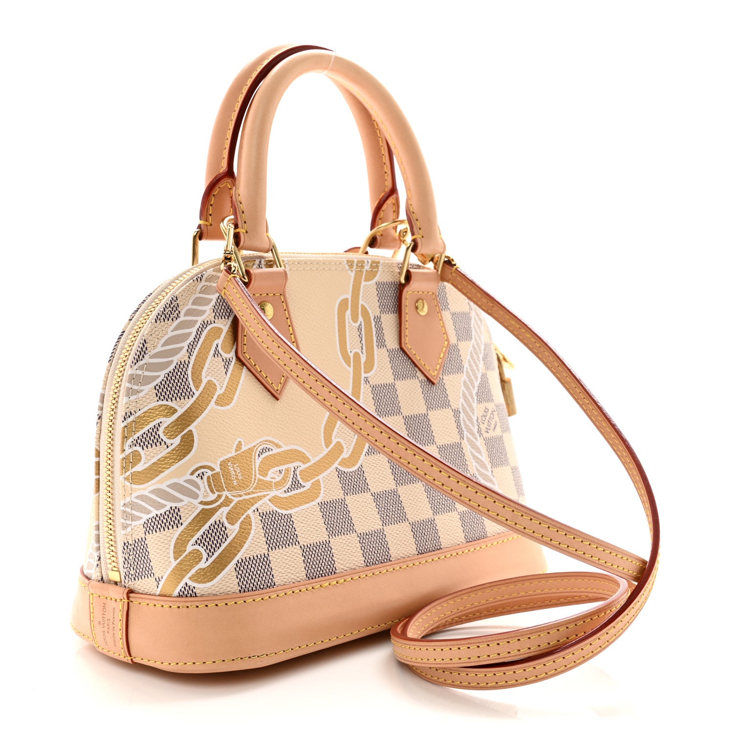 Louis Vuitton Damier Azur Nautical Alma BB 3 of 10