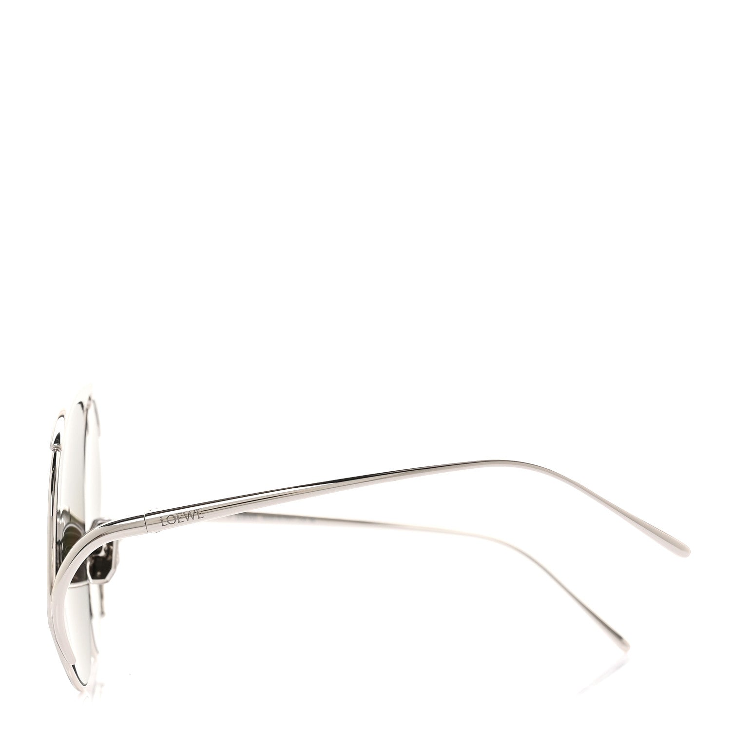 Loewe Metal Hillock Aviator Oversized Sunglasses LW40180U Silver 3 of 6