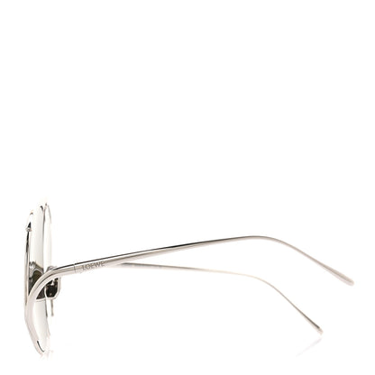 Loewe Metal Hillock Aviator Oversized Sunglasses LW40180U Silver 3 of 6