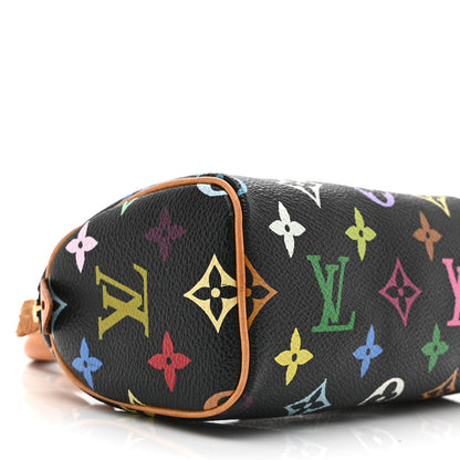 Louis Vuitton Monogram Multicolor Mini Sac HL Speedy Black 9 of 10