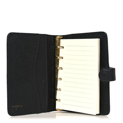 Chanel Caviar Timeless CC Ring Agenda Planner Black 5 of 14