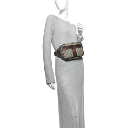 Gucci Soft GG Supreme Monogram Medium Ophidia Belt Bag Dark Brown 2 of 10