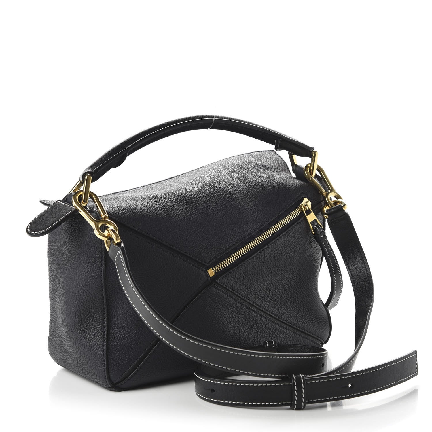 Loewe Calfskin Small Puzzle Bag Midnight Blue Black 5 of 19