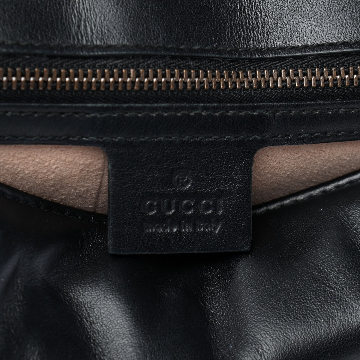 Gucci Calfskin Matelasse Small GG Marmont Shoulder Bag Black 6 of 12