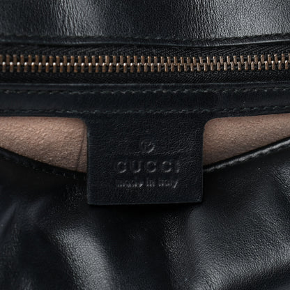 Gucci Calfskin Matelasse Small GG Marmont Shoulder Bag Black 6 of 12