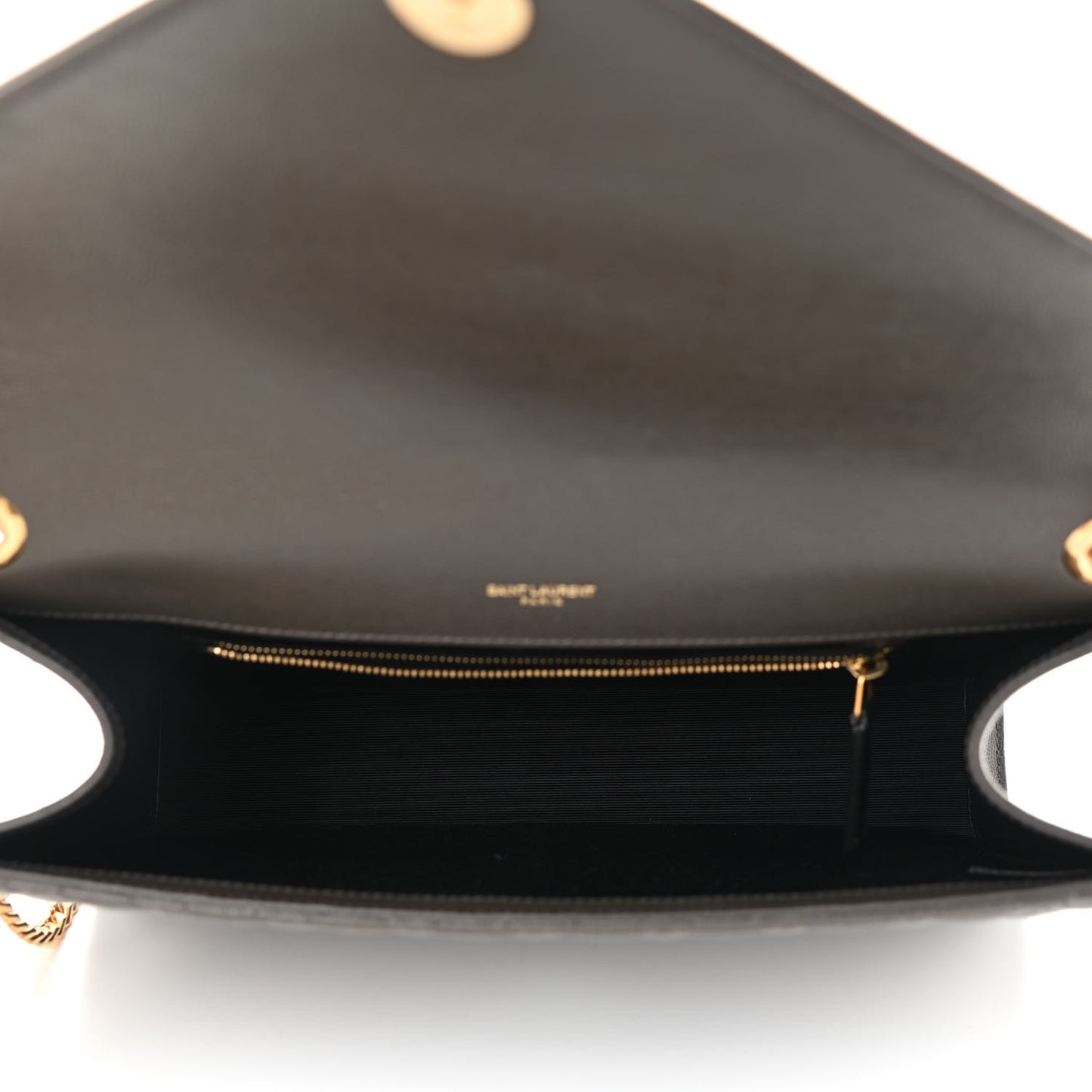 Grain De Poudre Textured Mixed Matelasse Large Triquilt Monogram Satchel Pebble