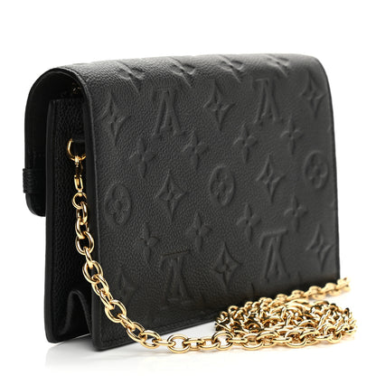 Louis Vuitton Empreinte Vavin Chain Wallet Black 4 of 8