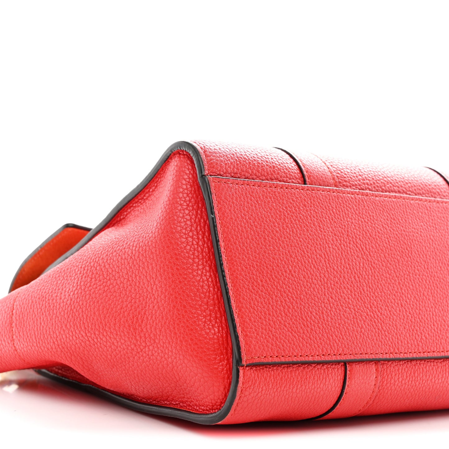 Classic Grain Small Bayswater Satchel Scarlet Red