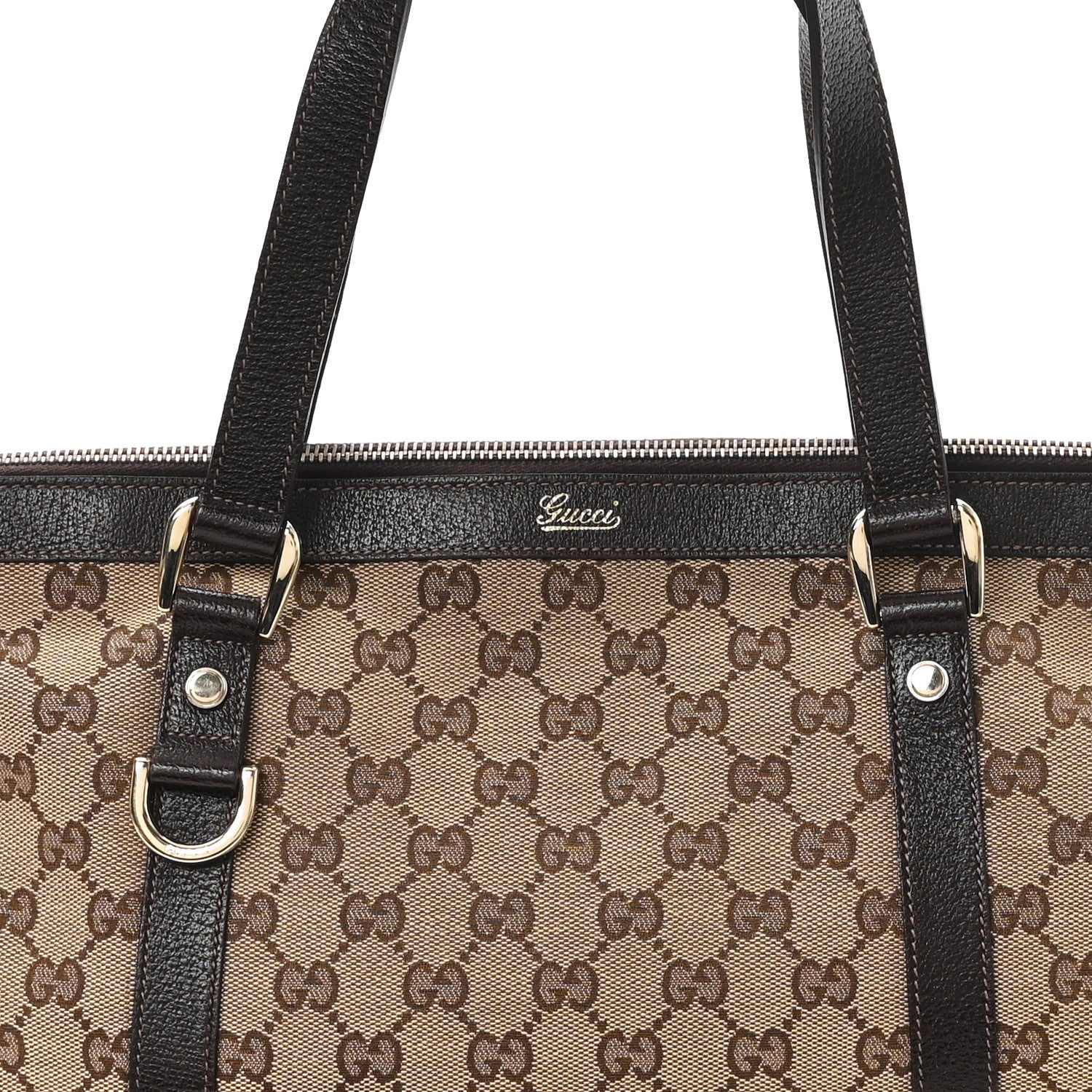 Gucci Monogram Medium Abbey Tote Brown 8 of 10