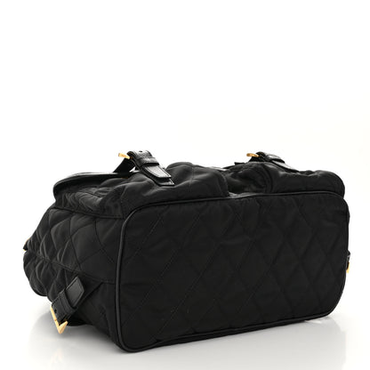 Prada Tessuto Saffiano Impuntu Backpack Black 4 of 9