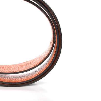 Hermes Box Togo 32mm H Belt 90 Black Orange 6 of 11