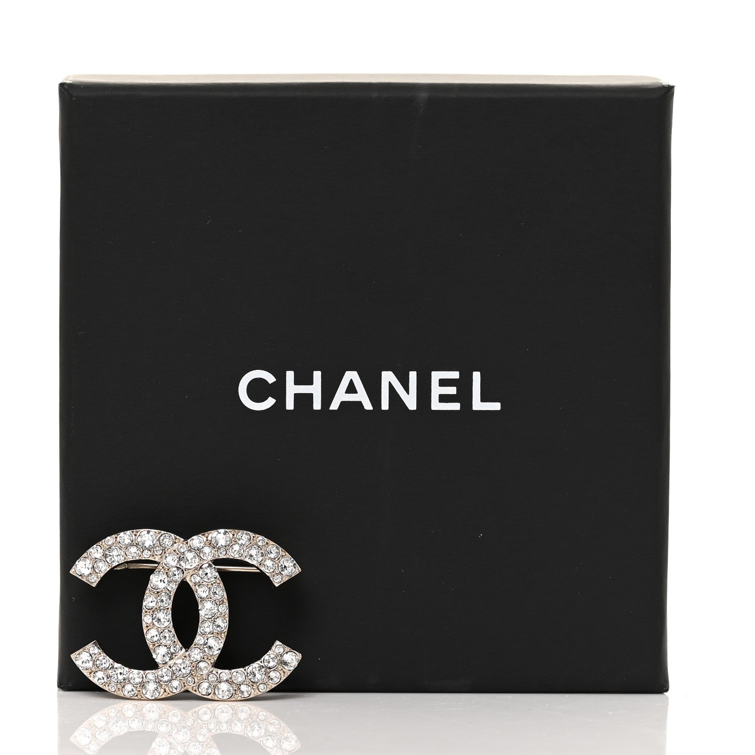 Chanel Crystal Palais Garnier CC Brooch Gold 6 of 6