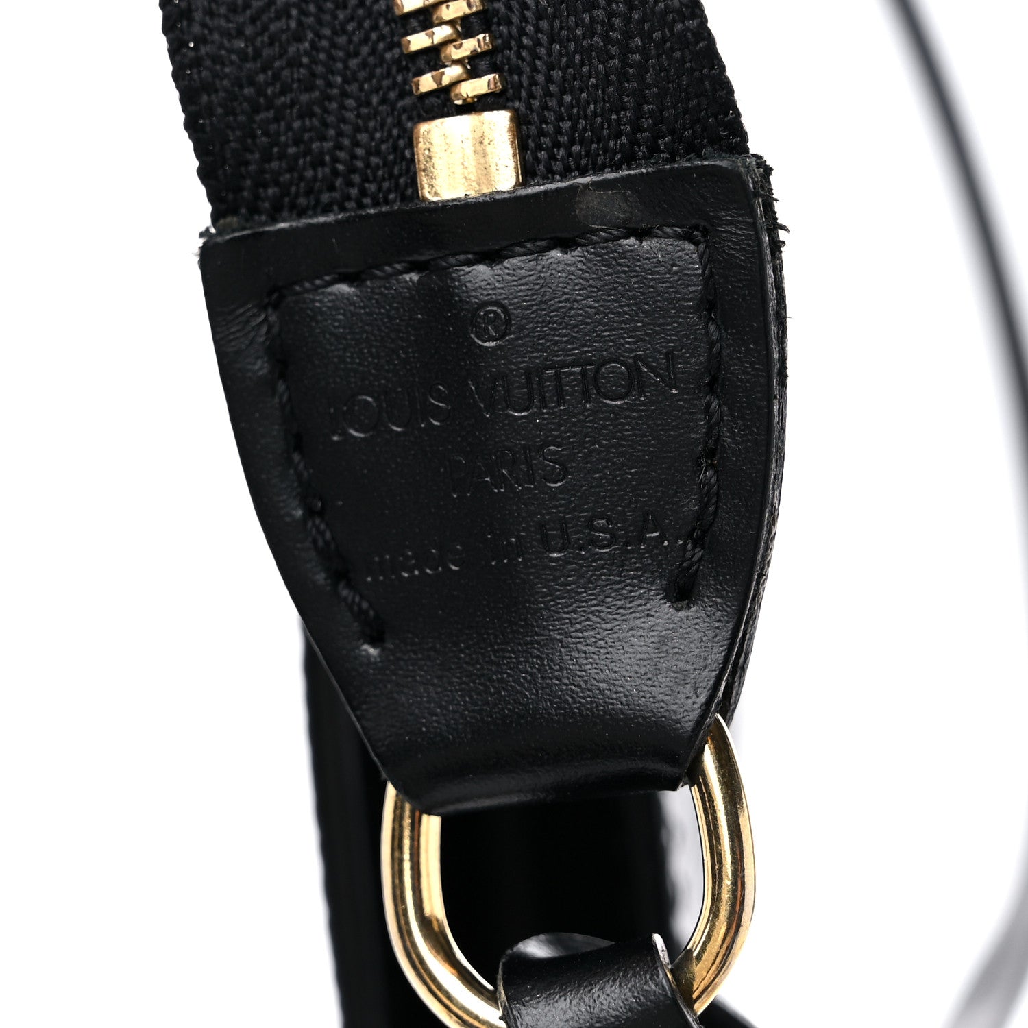 Louis Vuitton Epi Pochette Accessories 24 Black 6 of 9