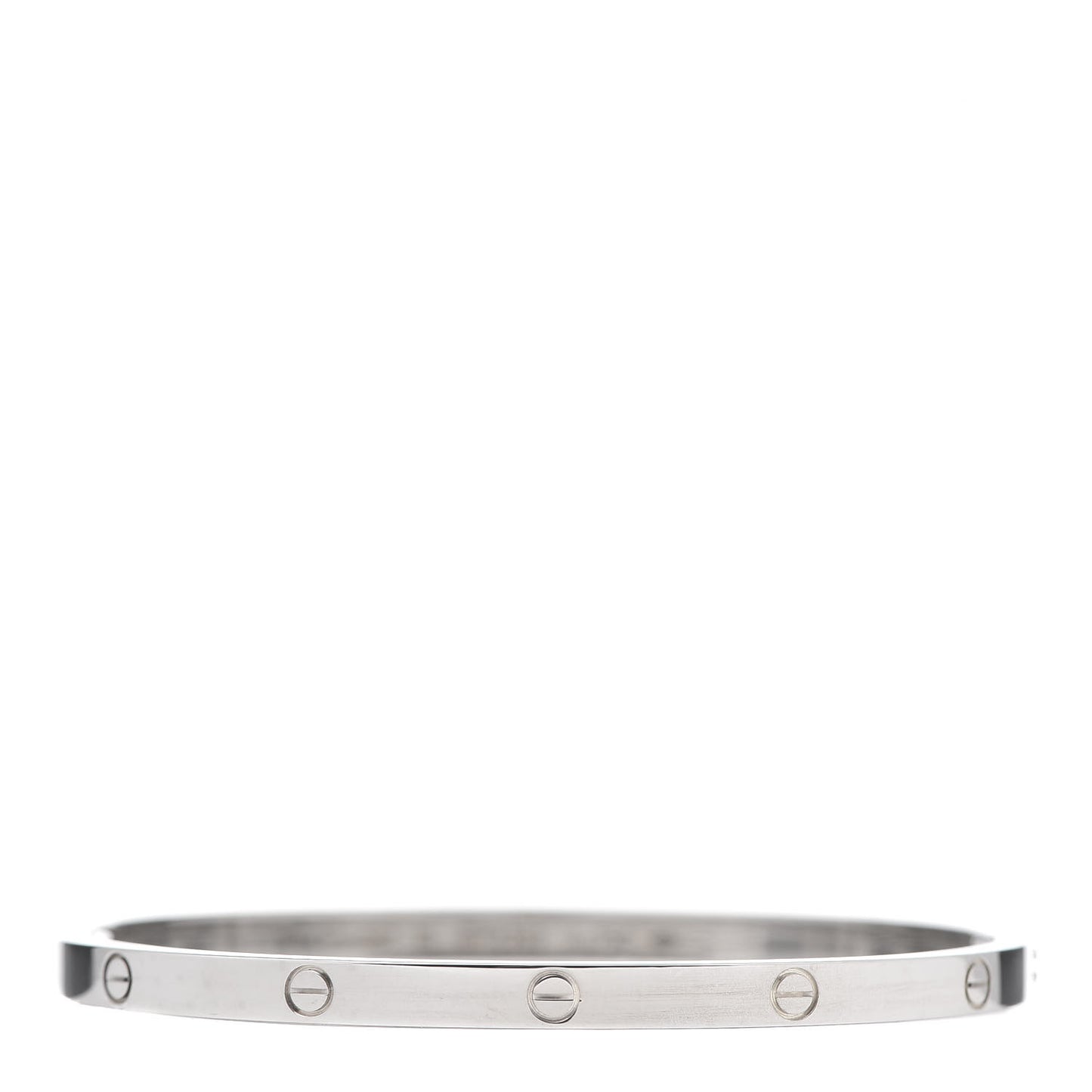 18K White Gold Small LOVE Bracelet 16