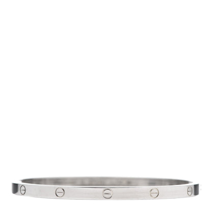 Cartier 18K White Gold Small LOVE Bracelet 16 3 of 9