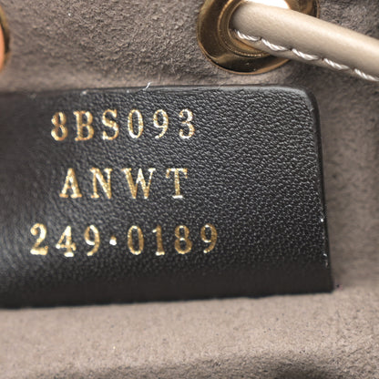 Fendi Vitello Liberty F is Fendi FF 1974 Embossed Mini Mon Tresor Bucket Bag Dove Grey 7 of 10