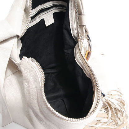 Gucci Leather Medium Jungle Hobo White 6 of 9