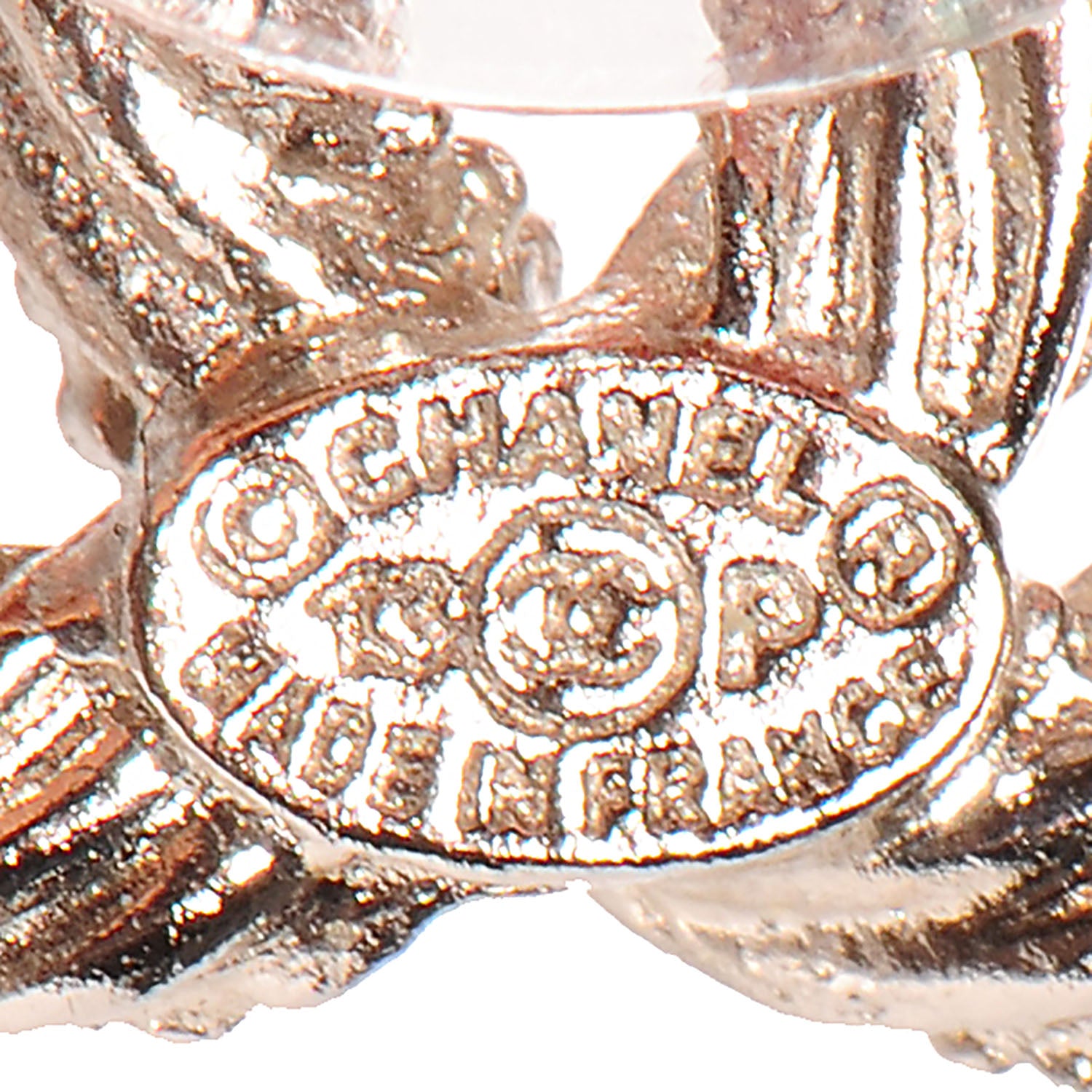 Chanel Crystal Twisted CC Earrings Gold 4 of 4