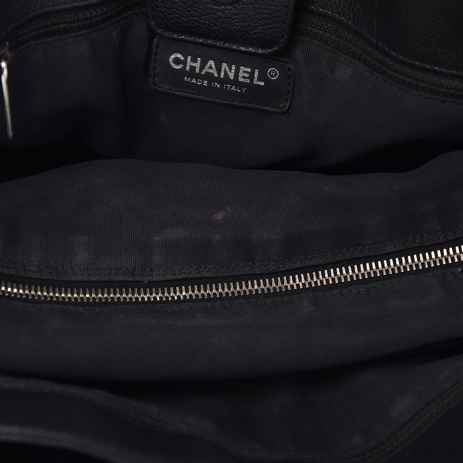 Chanel Calfskin Cerf Executive Shopper Tote Black 10 of 19