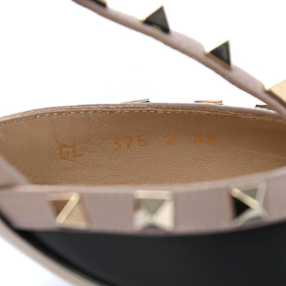 Valentino Garavani Calfskin Nappa Rockstud Ankle Strap 65mm Pumps 38 Black Poudre 8 of 9