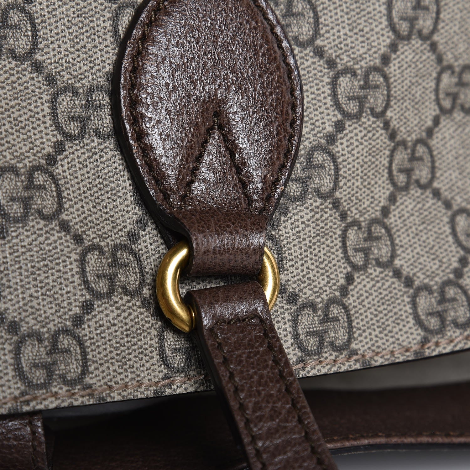 Gucci Soft GG Supreme Monogram Courrier Medium Crossbody Tote Beige New Acero 11 of 13