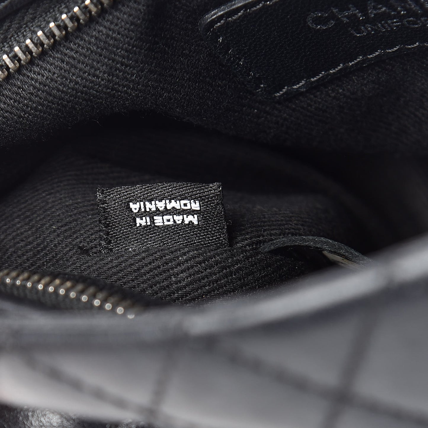 Aged Calfskin Quilted Crossbody Bag Black