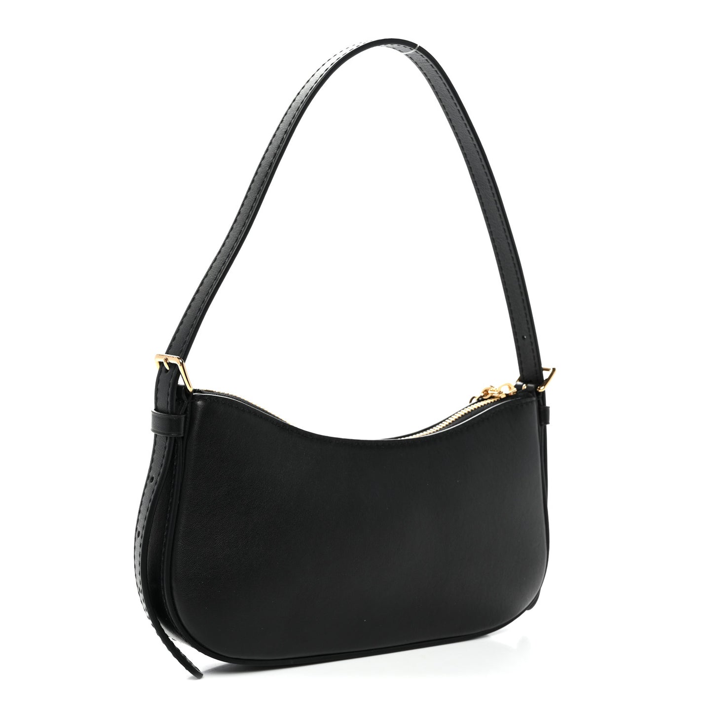 Calfskin LV Bloom Pochette Black