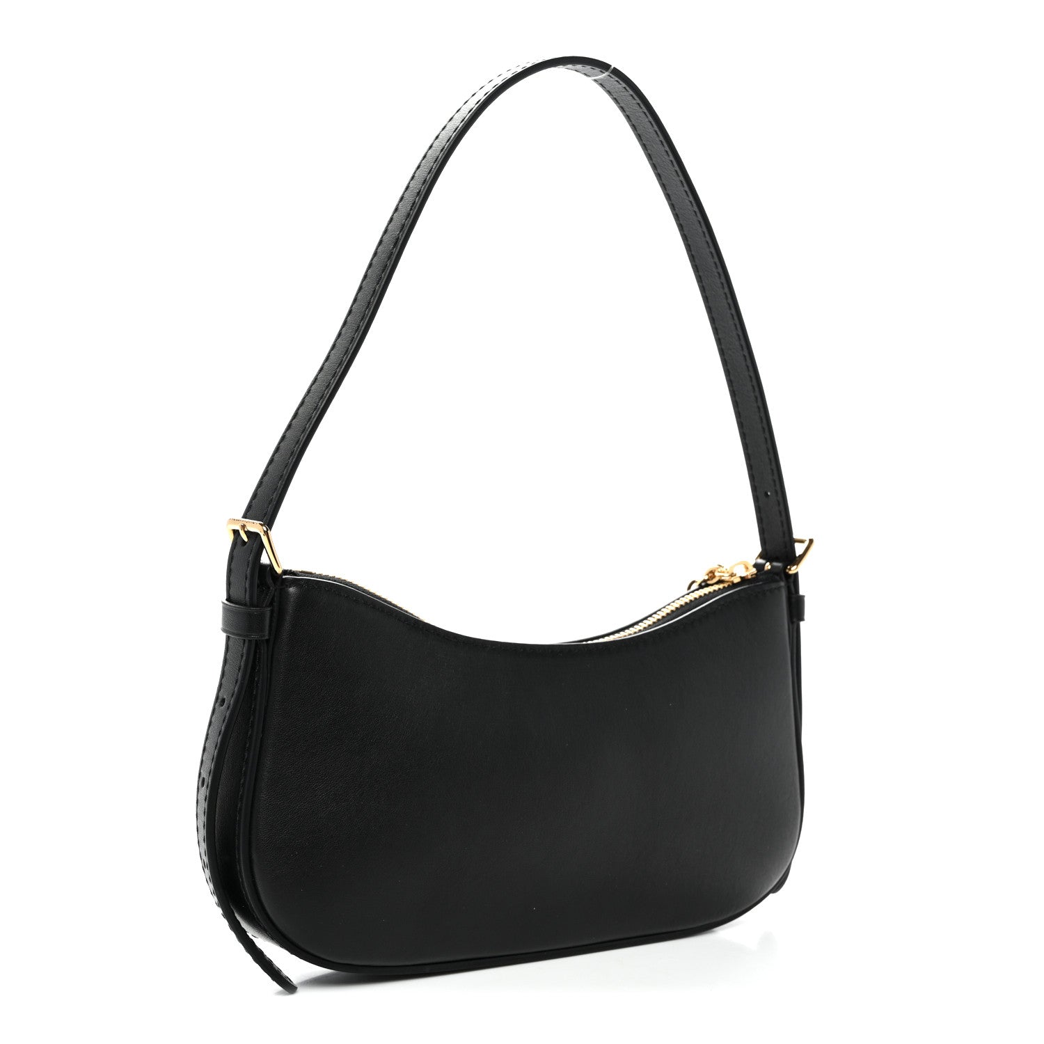 Louis Vuitton Calfskin LV Bloom Pochette Black 3 of 9