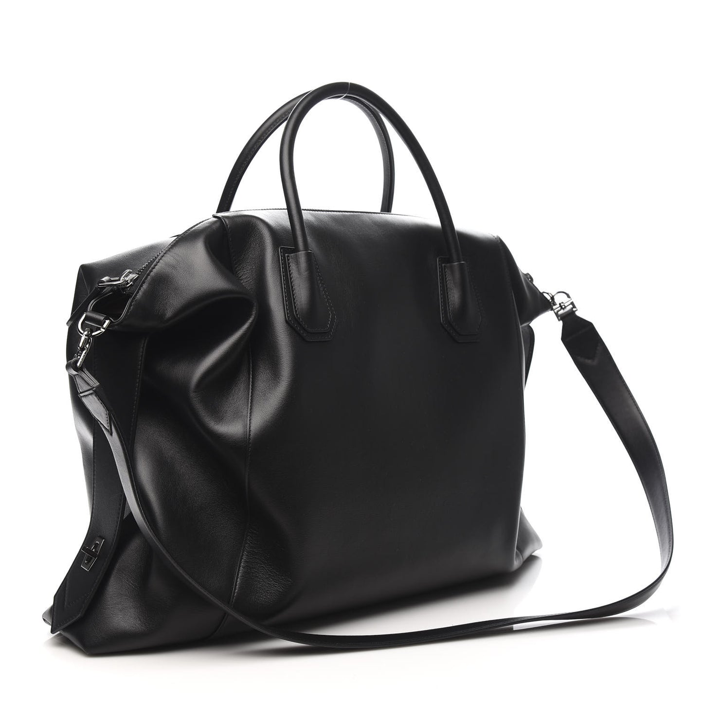 Smooth Calfskin Large Soft Antigona Black