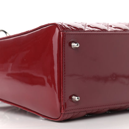 Christian Dior Patent Cannage Medium Lady Dior Red 8 of 10
