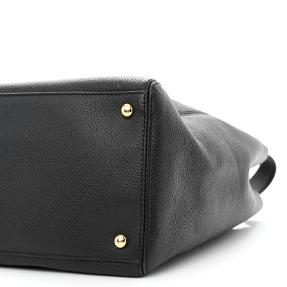 Chanel Calfskin Cerf Executive Shopper Tote Black 15 of 16
