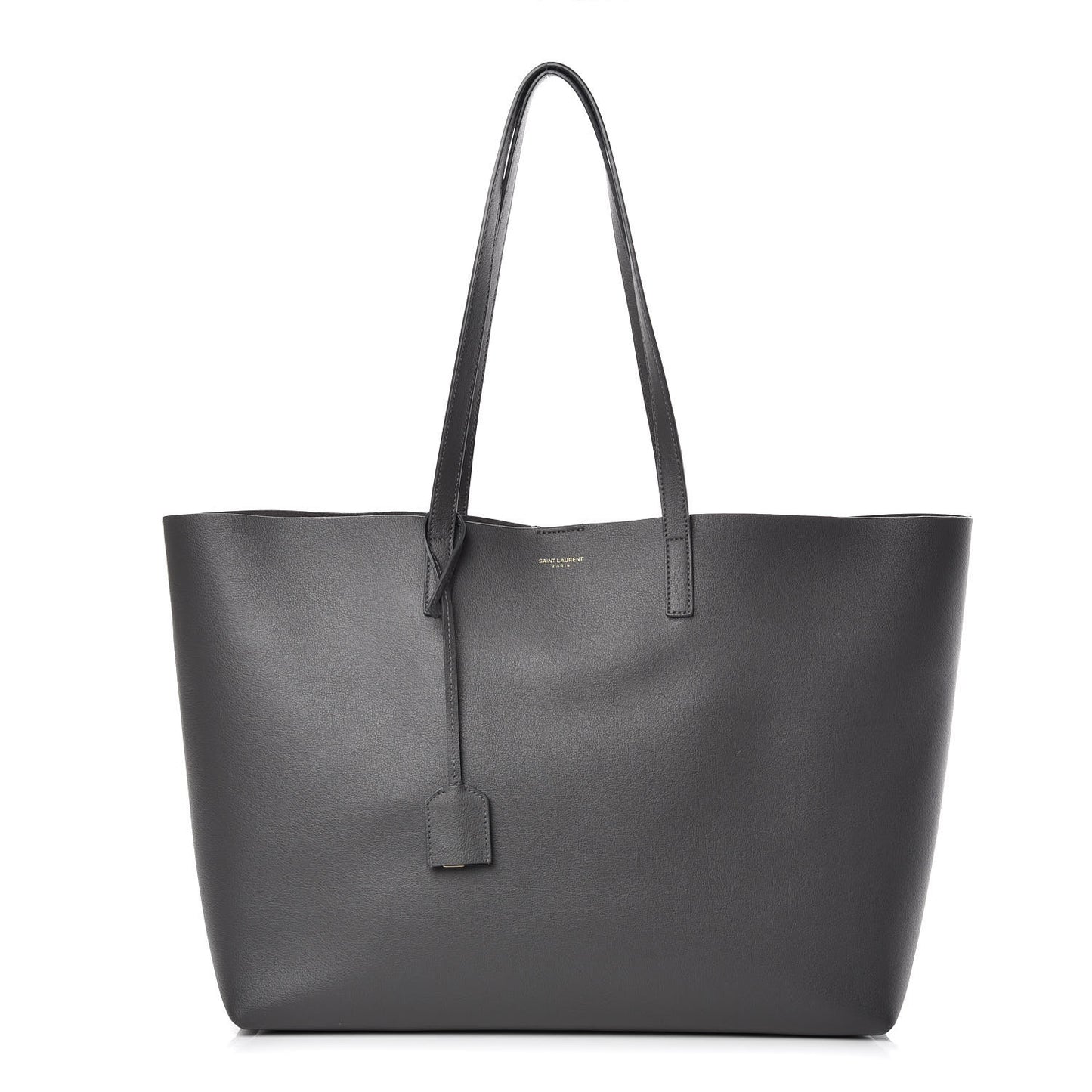 Calfskin Large Shopping Tote Dark Grey