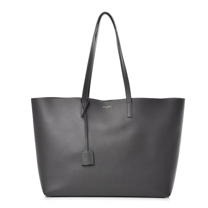 Saint Laurent Calfskin Large Shopping Tote Dark Grey 1 of 11