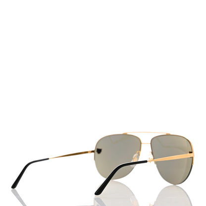 Cartier Santos de Cartier Aviator Sunglasses CT0065S Gold 4 of 8