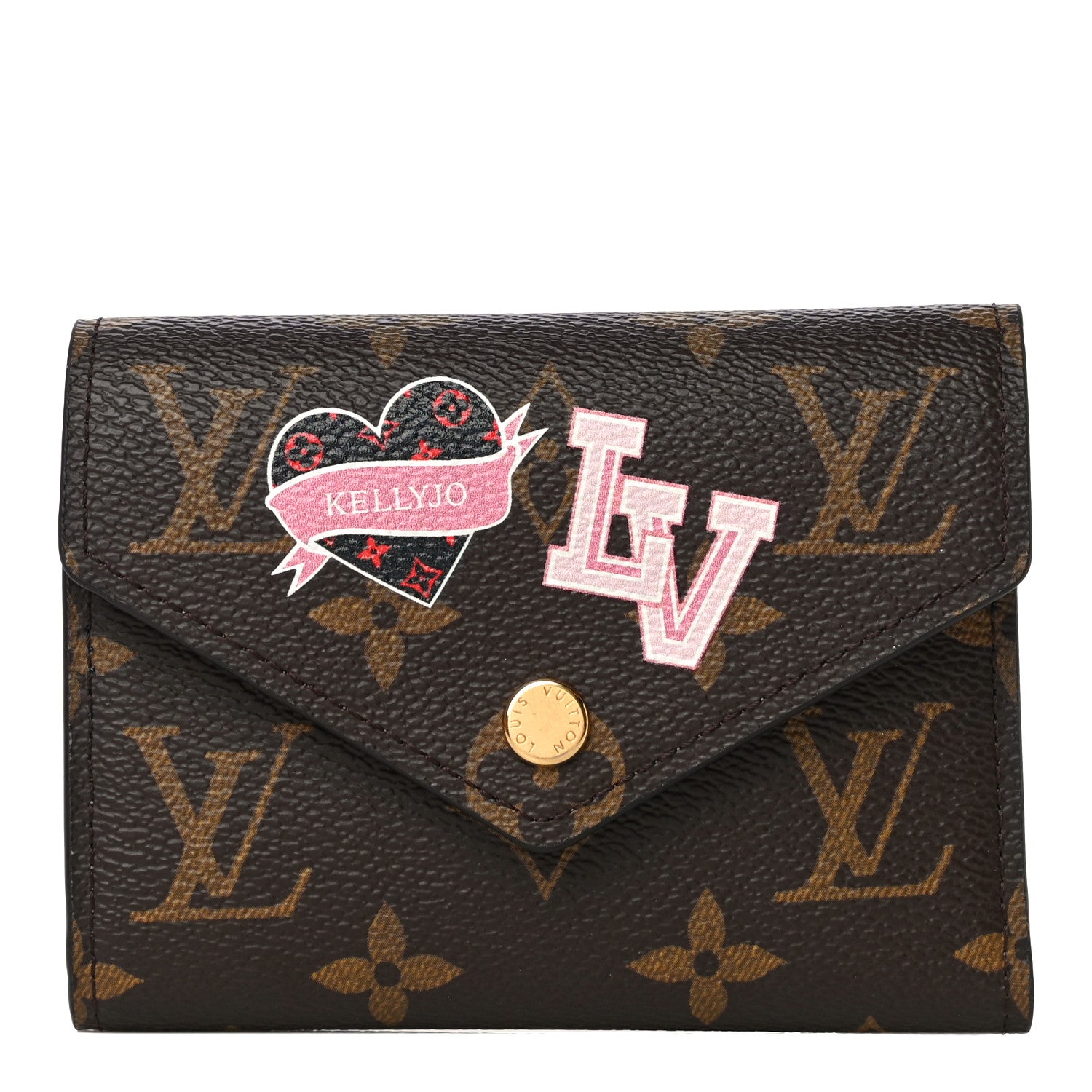 Louis Vuitton Monogram World Tour Victorine Wallet 1 of 10