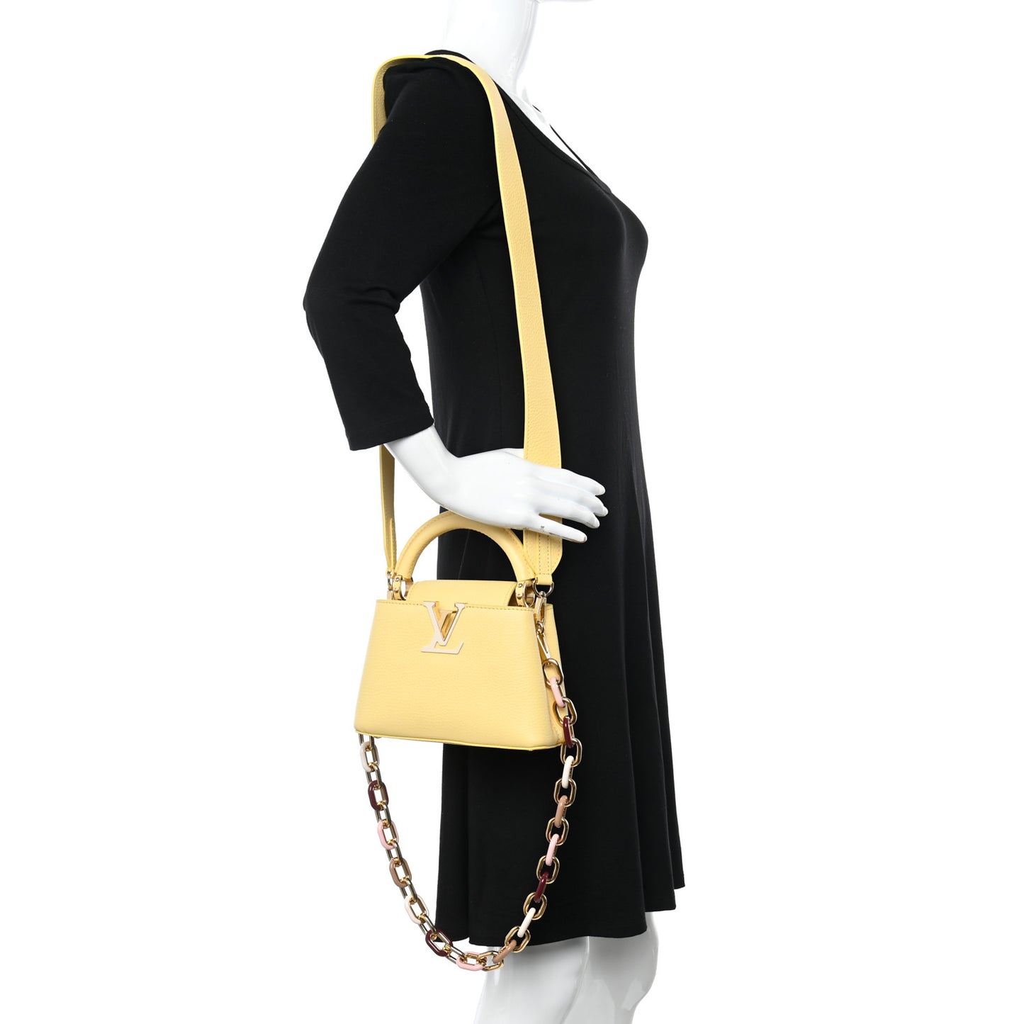 Taurillon Mini Capucines Jaune Plume