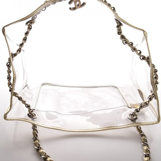 Chanel Vinyl Naked Tote Gold 5 of 13