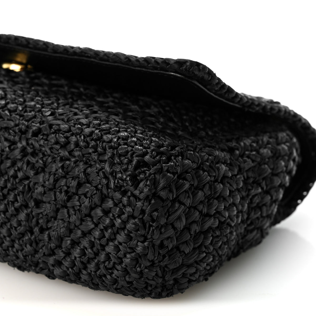 Raffia Monogram Medium Jamie Black