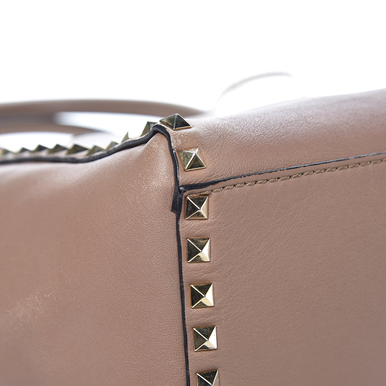 Valentino Garavani Vitello Rockstud Double Handle Tote Alpaca 6 of 18
