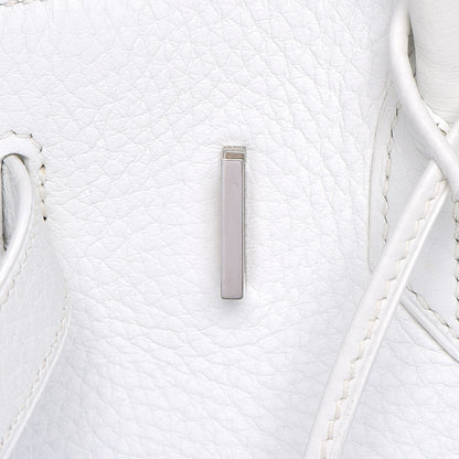 Hermes Taurillon Clemence Birkin 30 White 20 of 33