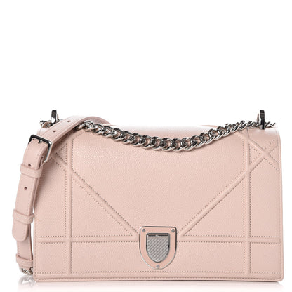 Christian Dior Grained Calfskin Cannage Medium Diorama Flap Bag Rose Poudre 1 of 8