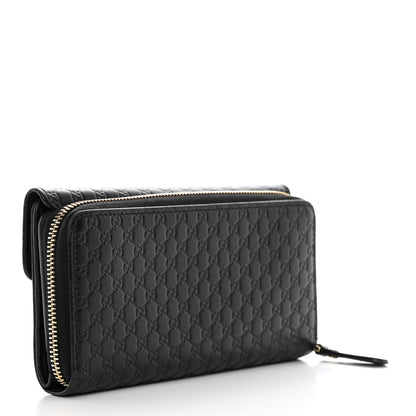 Gucci Soft Microguccissima Continental Zip Wallet Black 3 of 24